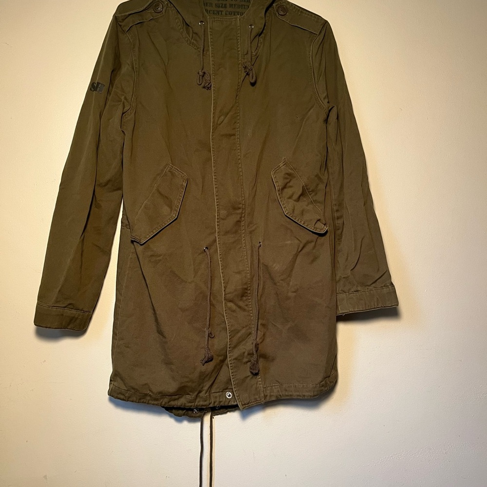 Straight To Hell Green Fishtail Parka medium